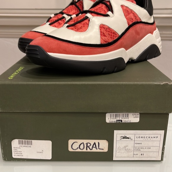 Classic French Brand Longchamp no tie sneakers 41 - Picture 4 of 8